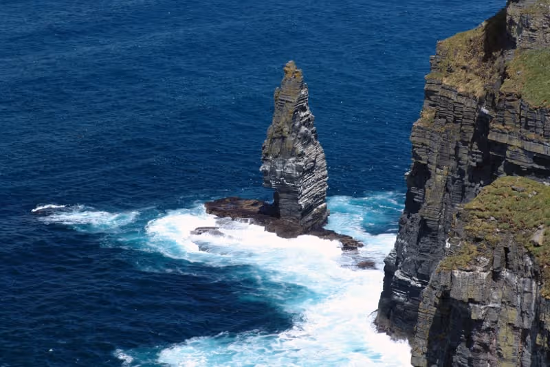 The Cliffs of Moher on a clear day